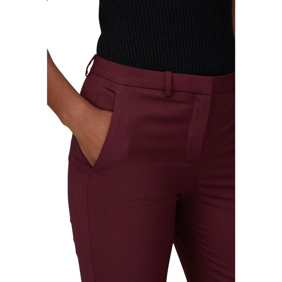 NWT THEORY Demitria 2 New Stretch Wool Flare Leg Pants Size 00 Dark Current - Picture 2 of 7